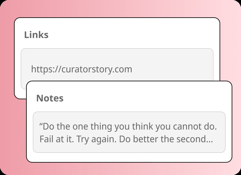 Add bookmarks and notes directly from dashboard